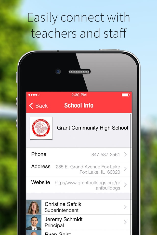 Grant High School Mobile App screenshot 2