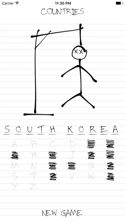 Hangman: Countries