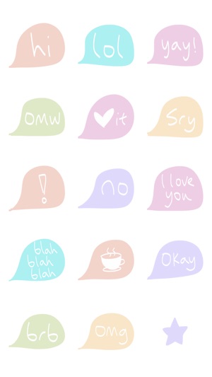 Pastel text sticker - emoji stickers for iMessage(圖2)-速報App