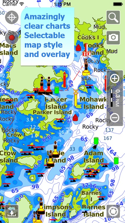 Aqua Map: Canada - GPS Nautical Charts | HD