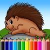 Porcupine Coloring Book Games Animal Education