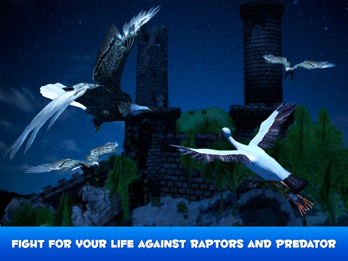 Flying Stork Simulator Bird Life 3D