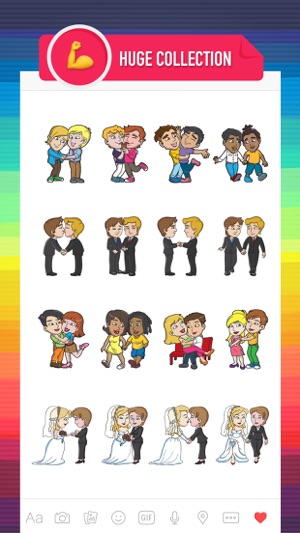 GayMoji - gay emojis & stickers for LGBT community(圖2)-速報App