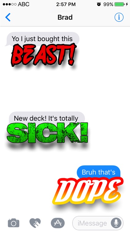 Skater Words - Text Stickers For Sk8rs screenshot-3