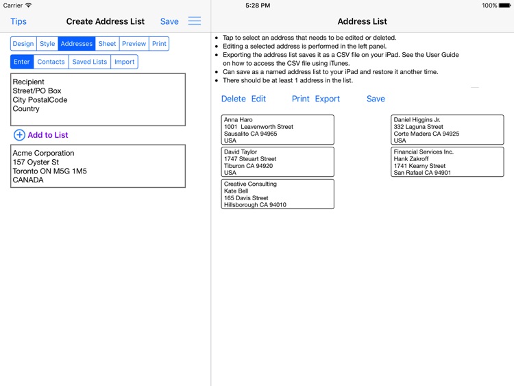 Address Label Creator