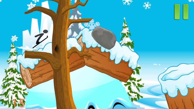 Stick-Man Safari Winter Ski Extreme Game(圖1)-速報App