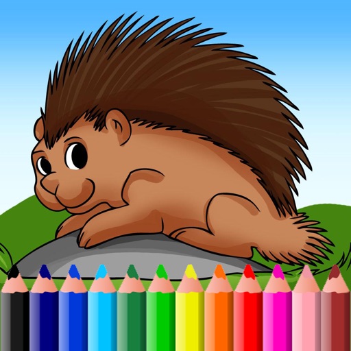 cartoon porcupine coloring pages