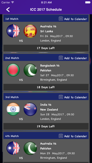 Schedule of ICC Champion Trophy(圖2)-速報App