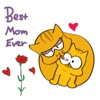 Adorable Cat For Mother's Day Sticker