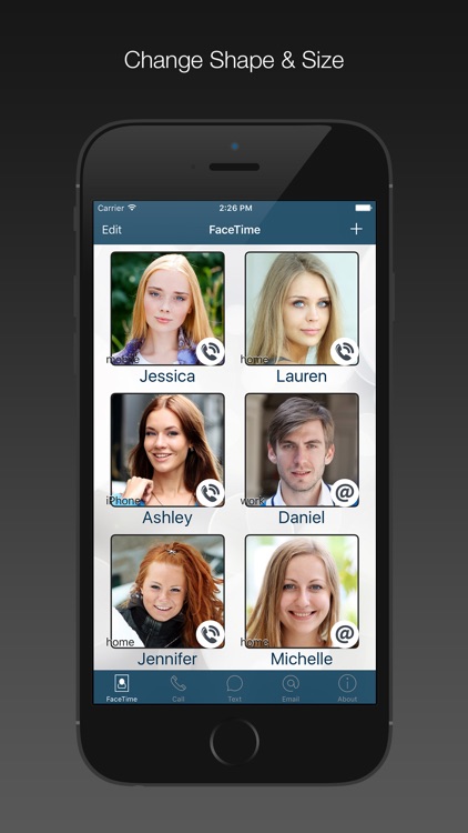 FaceDial PRO for FaceTime, Call, Text Photo Dialer
