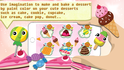 How to cancel & delete Candy Cake Paint - World of bakery sketchbook from iphone & ipad 3