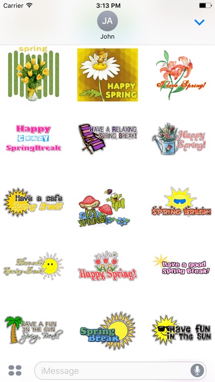 Animated Summer & Spring & Winter GIF Stickers