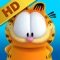 Garfield is a fat orange cat with black stripes that loves to eat lasagna, sleep, watch TV and make fun of his friends