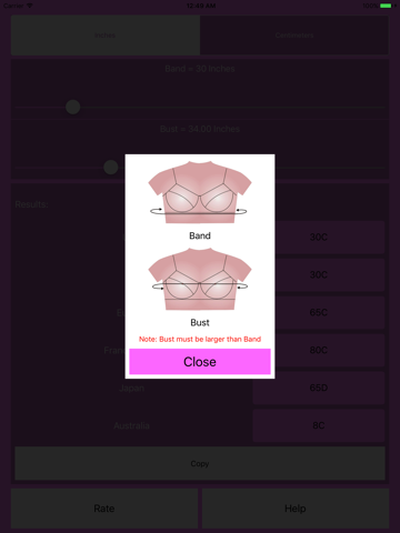 Bra Size Calculator - náhled