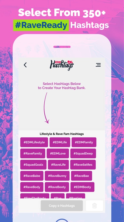 EDM Hashtags : Rave & Festival Tags for Instagram by Too Much Wasabi, LLC