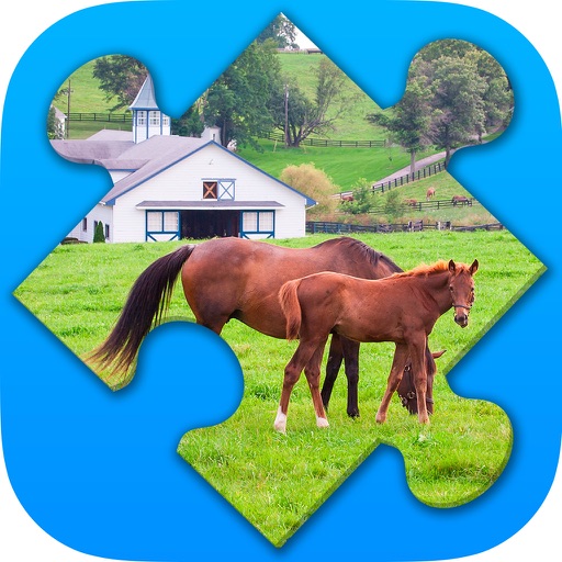 Farm Puzzles. New jigsaw puzzles Icon