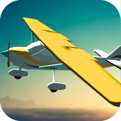 Airplane Flight Pilot Simulation -  3D Flying Icon