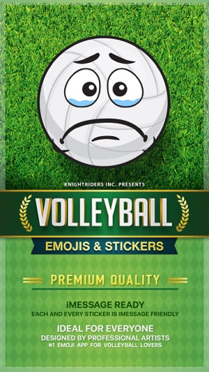 VolleyMoji - volleyball emoji sticker fo