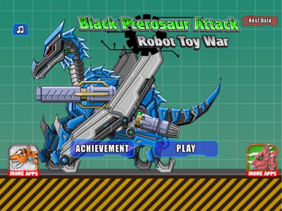 Игра Black Pterosaur Attack - Robot Toy War