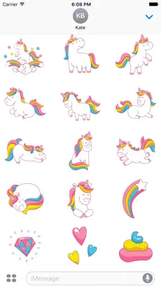 Screenshot 1 Gay Pride Unicorns iphone