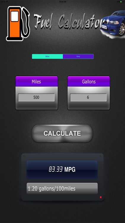 Fuel Efficiency Check HD