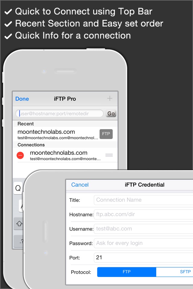 iFTP Pro - The File Transfer, Manager and Editor screenshot 2