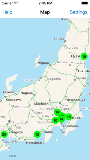 Radiation Map Tracker displays worldwide radiation(圖5)-速報App