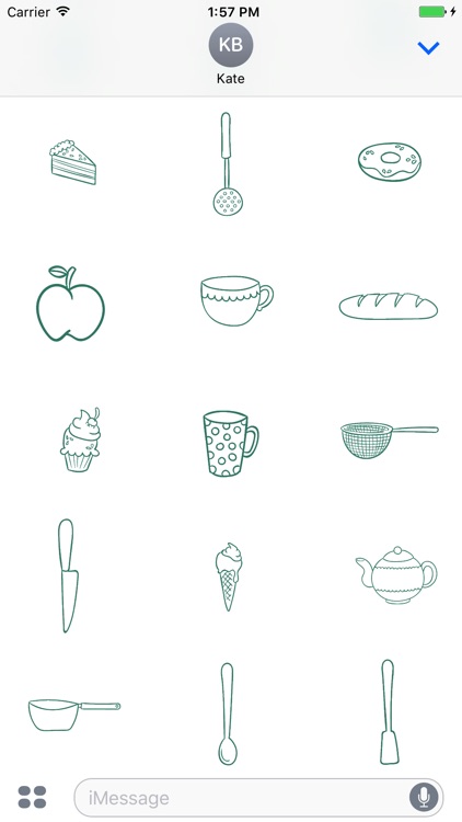 Animated Cute Kitchen Stickers