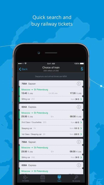 Anywayanyday – flights, hotels and train tickets screenshot-3