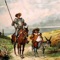 This app combines the famous novel "Don quixote" by Miguel de Cervantes Saavedra with professional human narration