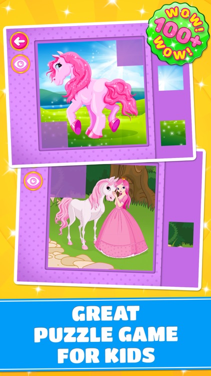 Cute Ponies & Unicorns Puzzles : Logic Game