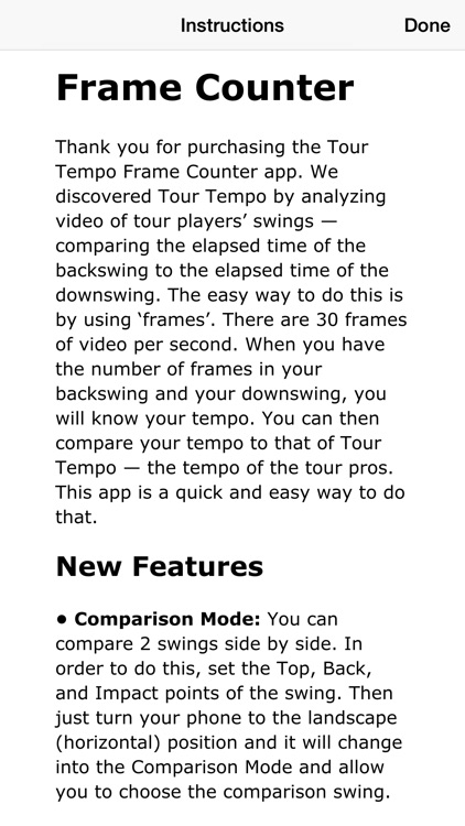 Tour Tempo Frame Counter Golf screenshot-3