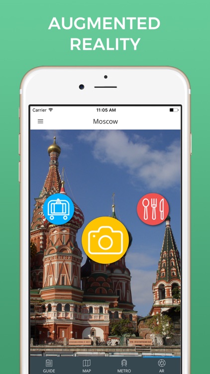 Moscow Travel Guide with Offline Street Map