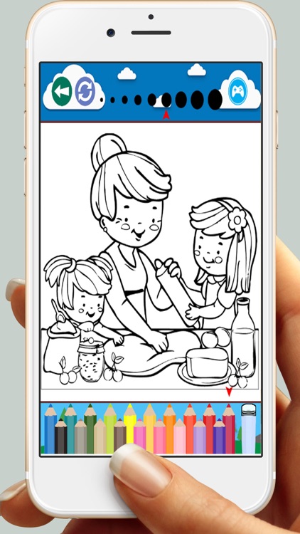 Printable Cooking Coloring Book Game For Kids