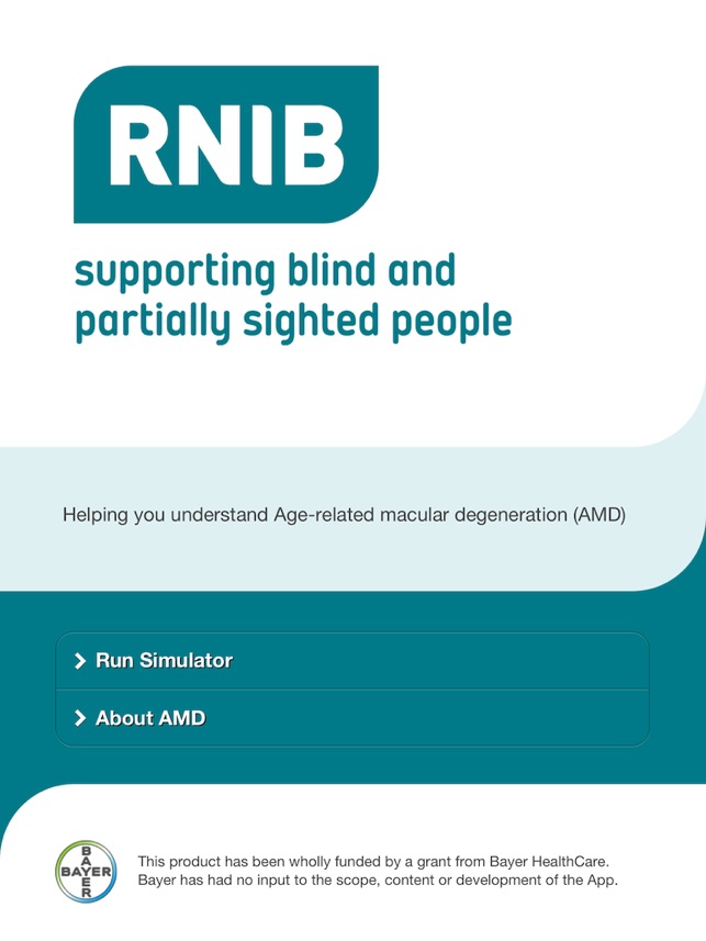 RNIB AMD iPad edition