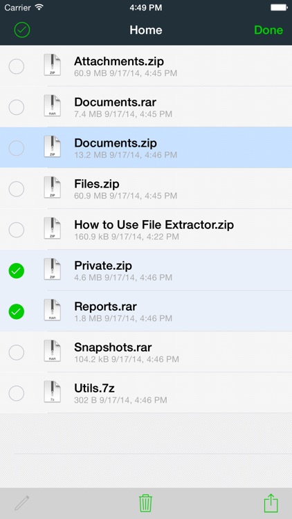File Extractor for ZIP, RAR, 7ZIP and TAR archives
