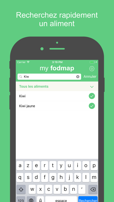 My Fodmap : Le régime Fodmap sur votre smartphone screenshot 2