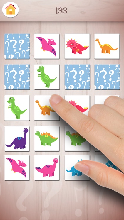 Memory dinosaurs – educational dinos memo game screenshot-3