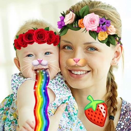 Beauty Girls Stickers : Face Camera iOS App