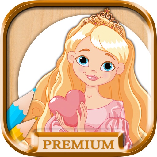 Paint and color Rapunzel - game for girls PREMIUM icon