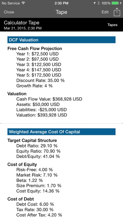 Business Valuation screenshot-3