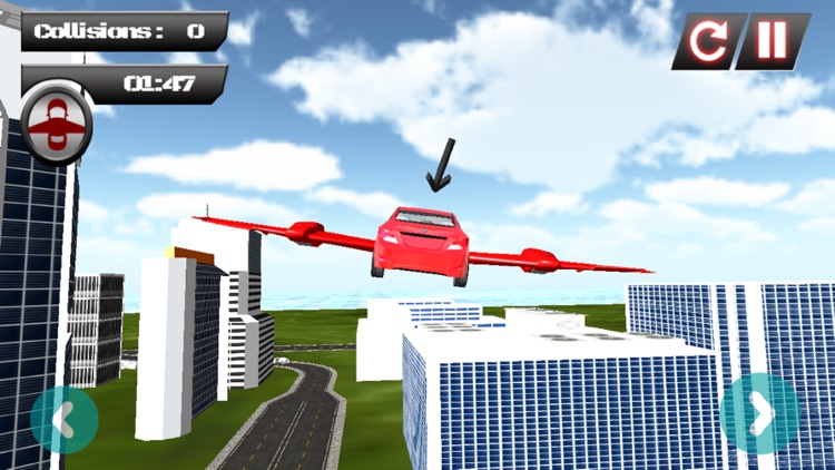 Fly Car in City