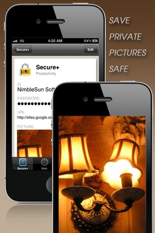 Secure+ password manager - náhled