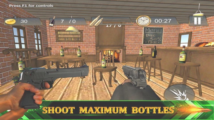 Bar Bottle Shoot Game