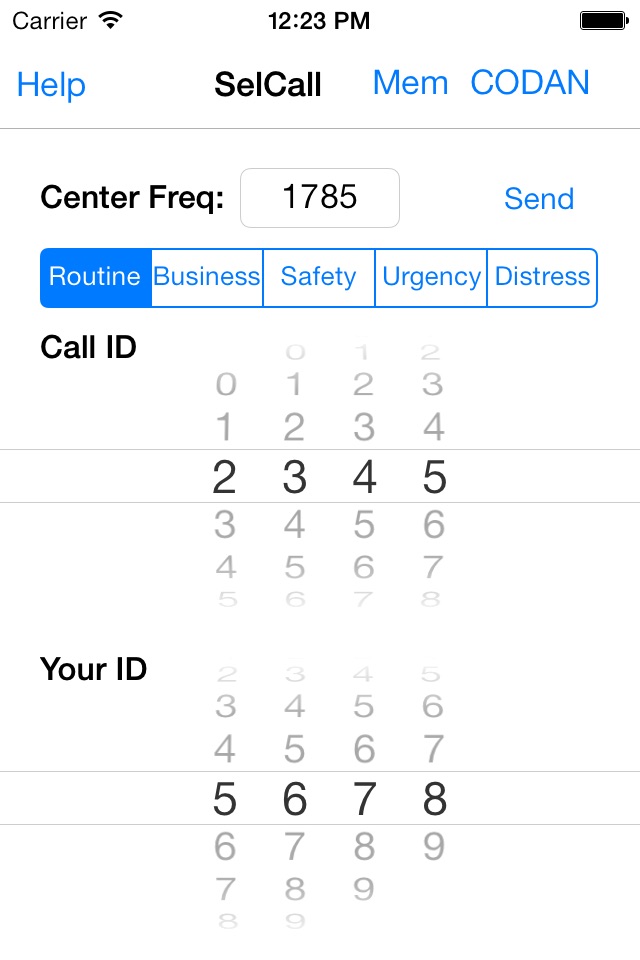 Selcall Selective Calling Tone Generator screenshot 2