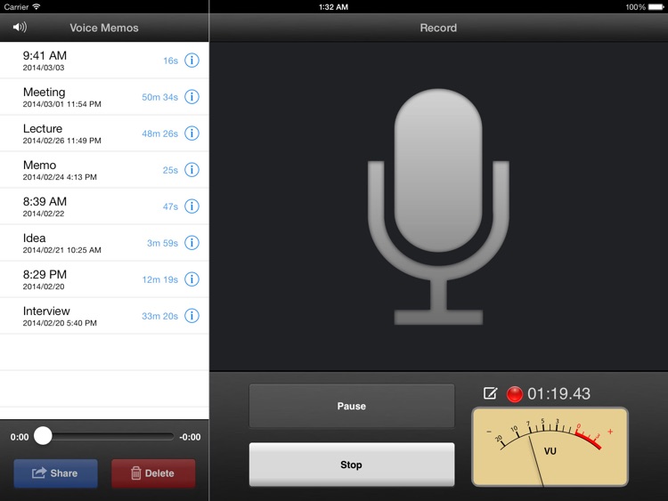 Voice Memos for iPad screenshot-4