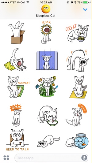 Sleepless Cat Stickers(圖5)-速報App