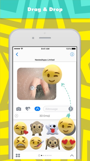 表情符號 3D贴纸，设计：NestedApps Stickers(圖3)-速報App