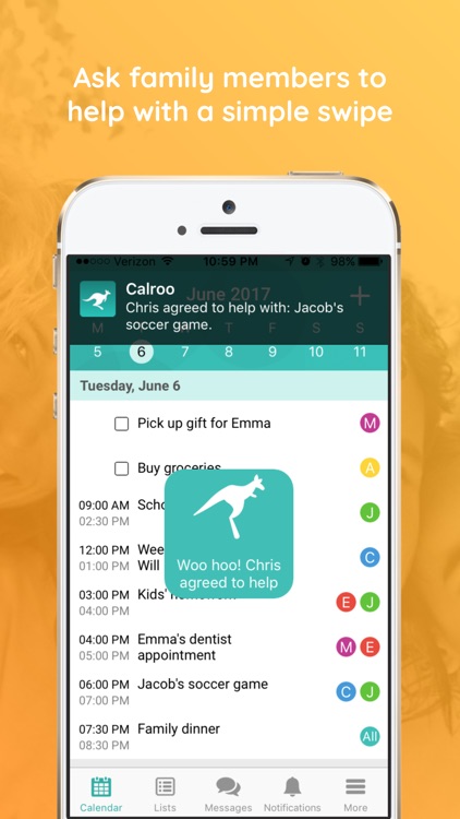 Calroo Family Organizer, Calendar & Task Planner