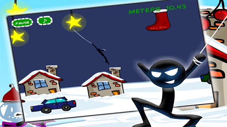 Stickman Christmas Adventure - Tap to Fly